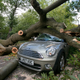 A storm takes out a Mini. Photo Credit: Getty Images